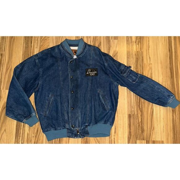 Prezzia Vintage Jean Denim Jacket Unisex Size Large - Picture 1 of 11